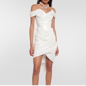 Vivienne Westwood Sequin Bridal Mini Dress
